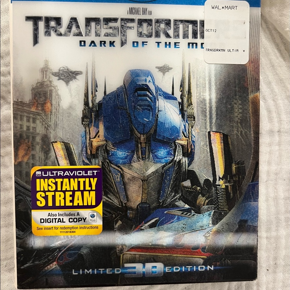 Transformers 3D Blu Ray set Dark of the Moon edition
